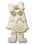 Girl Ghost Shelf Sitter Wood Kit