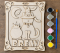 Brewing Cat Wood Paint Kit