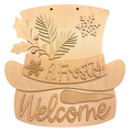 A Frosty Welcome Door Hanger DIY Kit