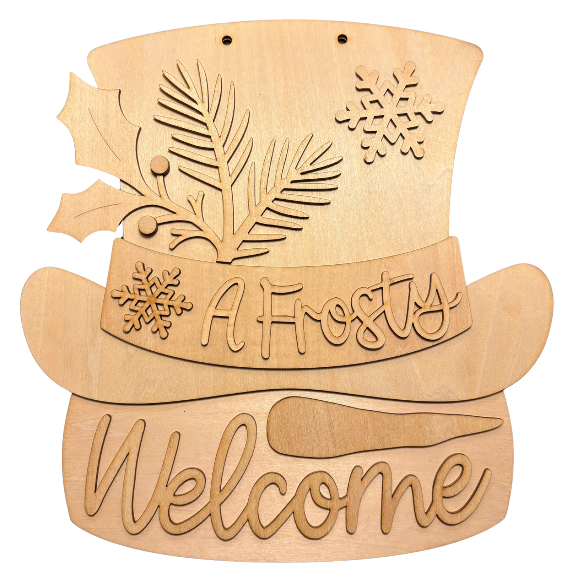 A Frosty Welcome Door Hanger DIY Kit