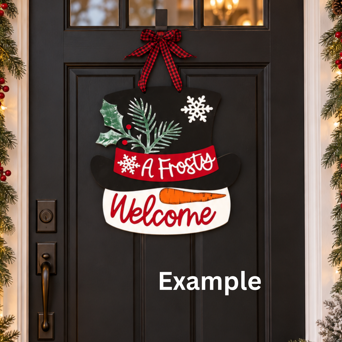 A Frosty Welcome Door Hanger DIY Kit