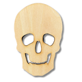 Unfinished Skull #1 Wood Cutout