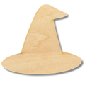 Unfinished Witch Hat Wood Cutout