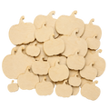 100 Unfinished Pumpkin Wood Cutouts