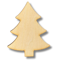 Unfinished Christmas Tree Wood Cutout