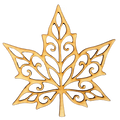 Unfinished Filigree Leaf #4 Wood Cutout