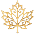 Unfinished Filigree Leaf #5 Wood Cutout