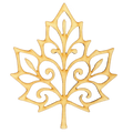 Unfinished Filigree Leaf #6 Wood Cutout
