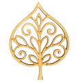 Unfinished Filigree Leaf #8 Wood Cutout