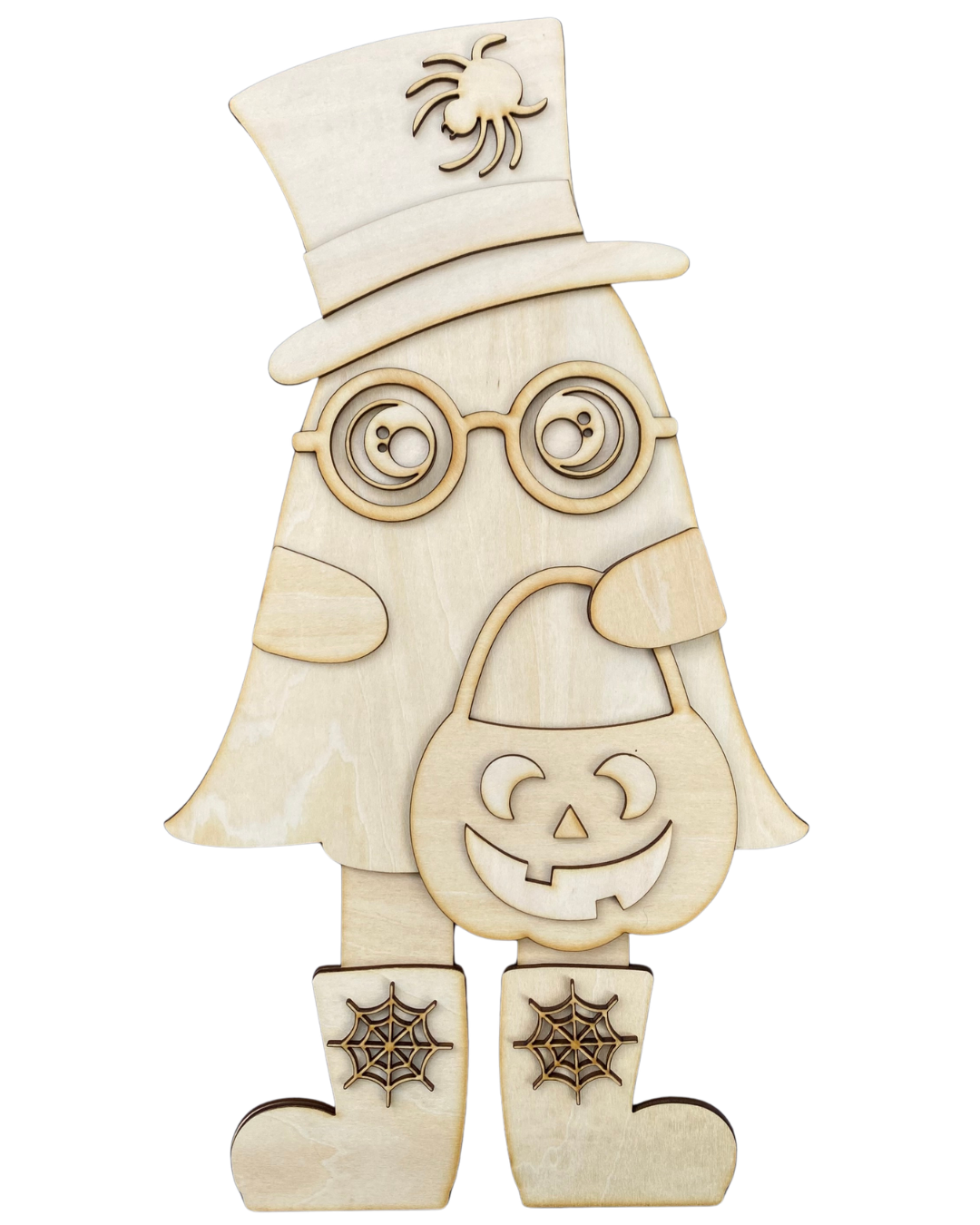 Boy Ghost Shelf Sitter Wood Kit