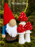 Gnome and Mushrooms Crochet Pattern