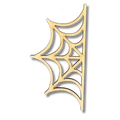Unfinished Half Web Wood Cutout
