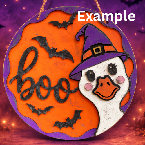 Halloween Goose Door Hanger Wood Kit