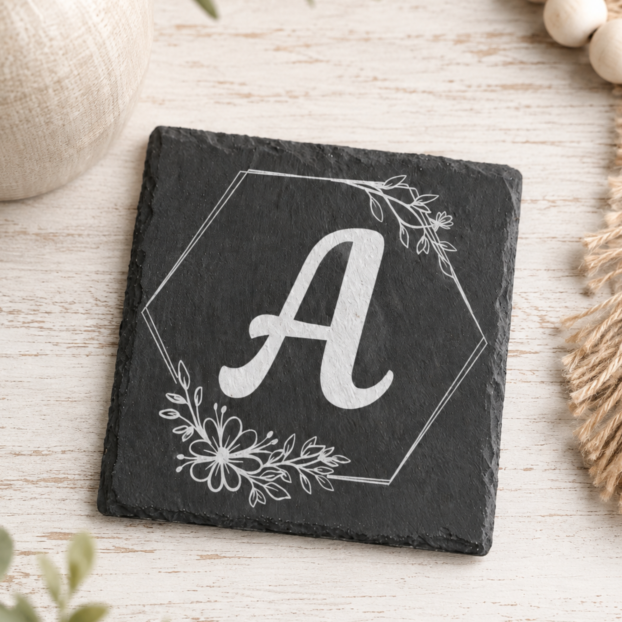 Set of 4 Custom Slate Coasters