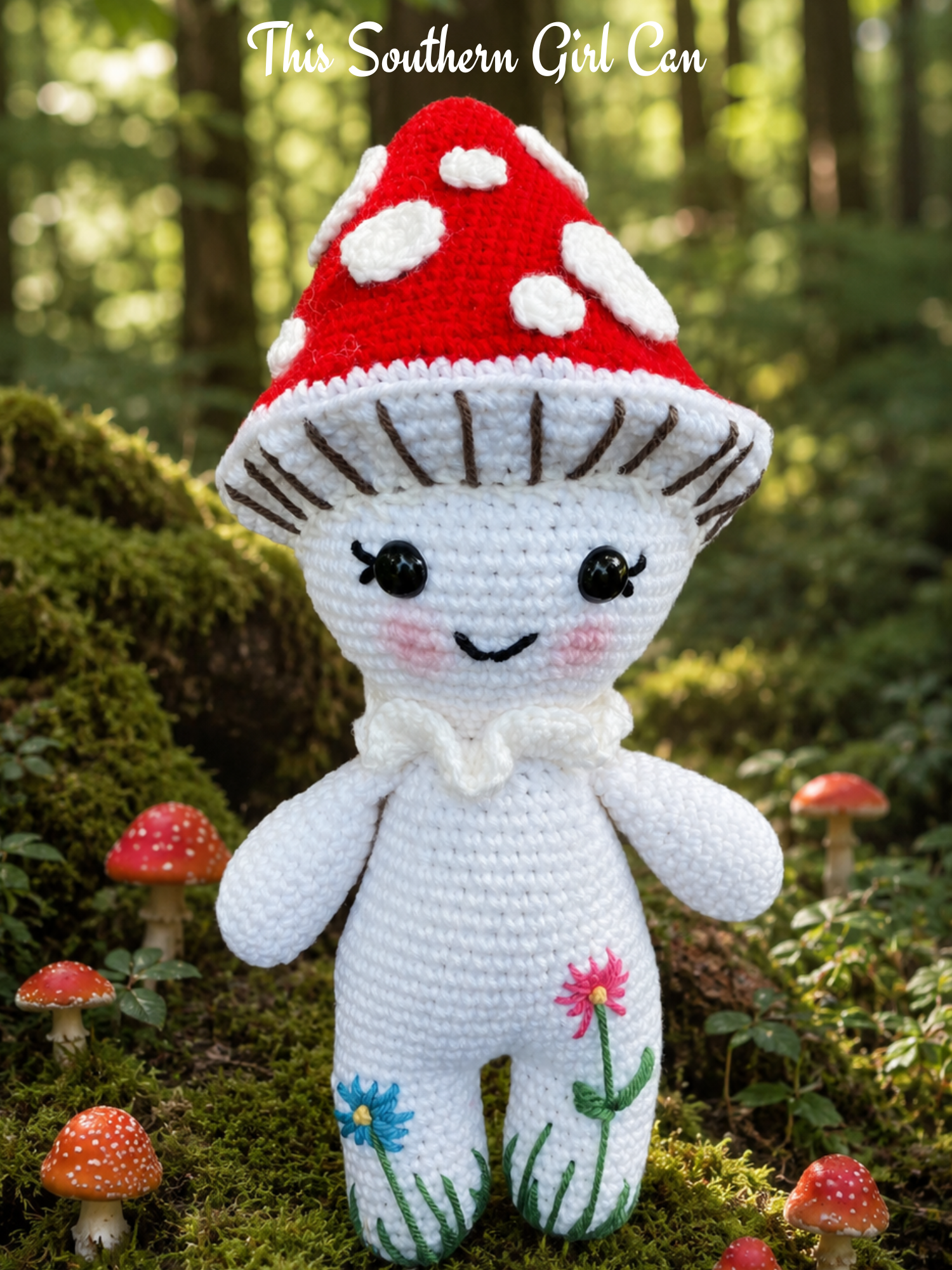 Mushroom Forest Doll Crochet Pattern