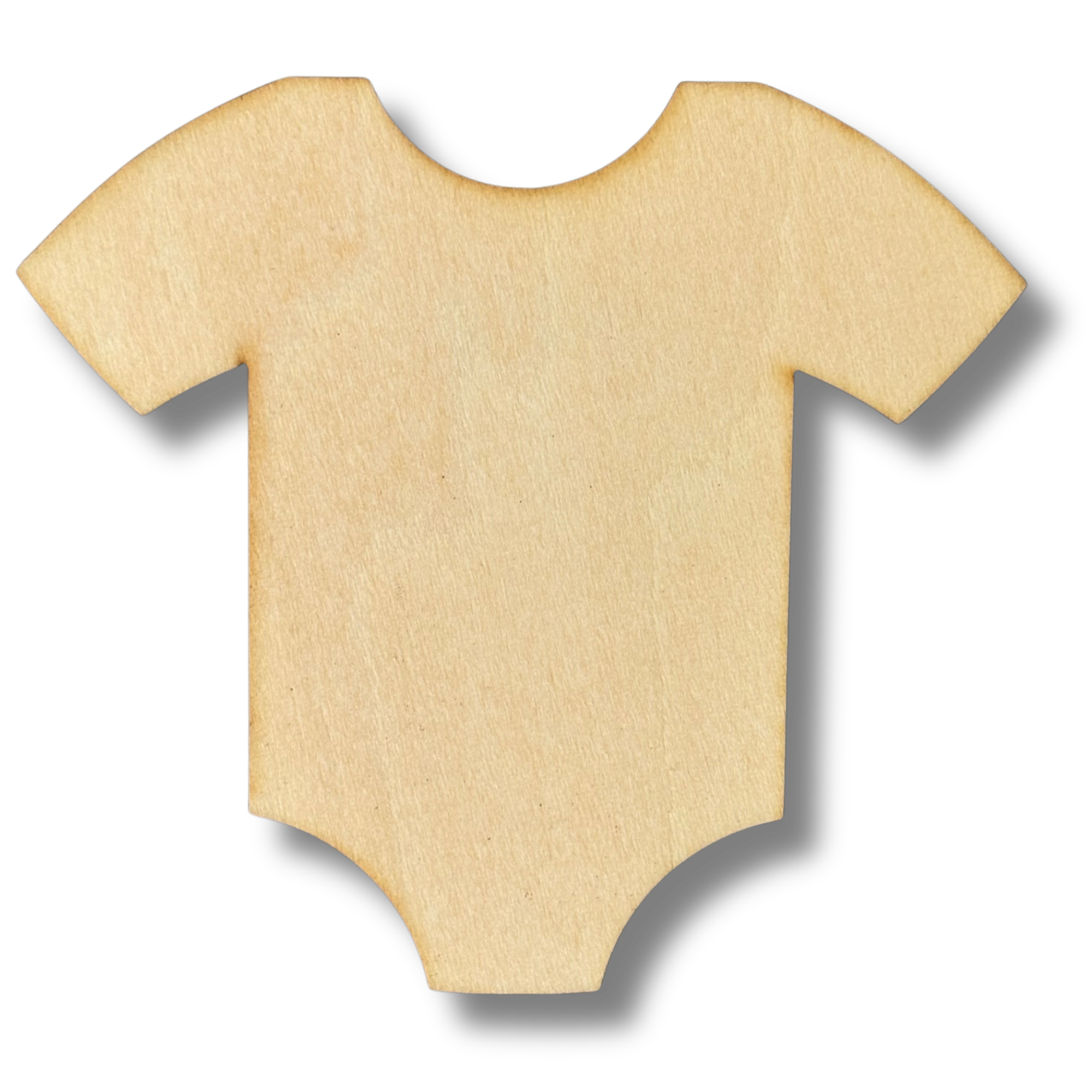 Unfinished Baby Onesie Wood Cutout