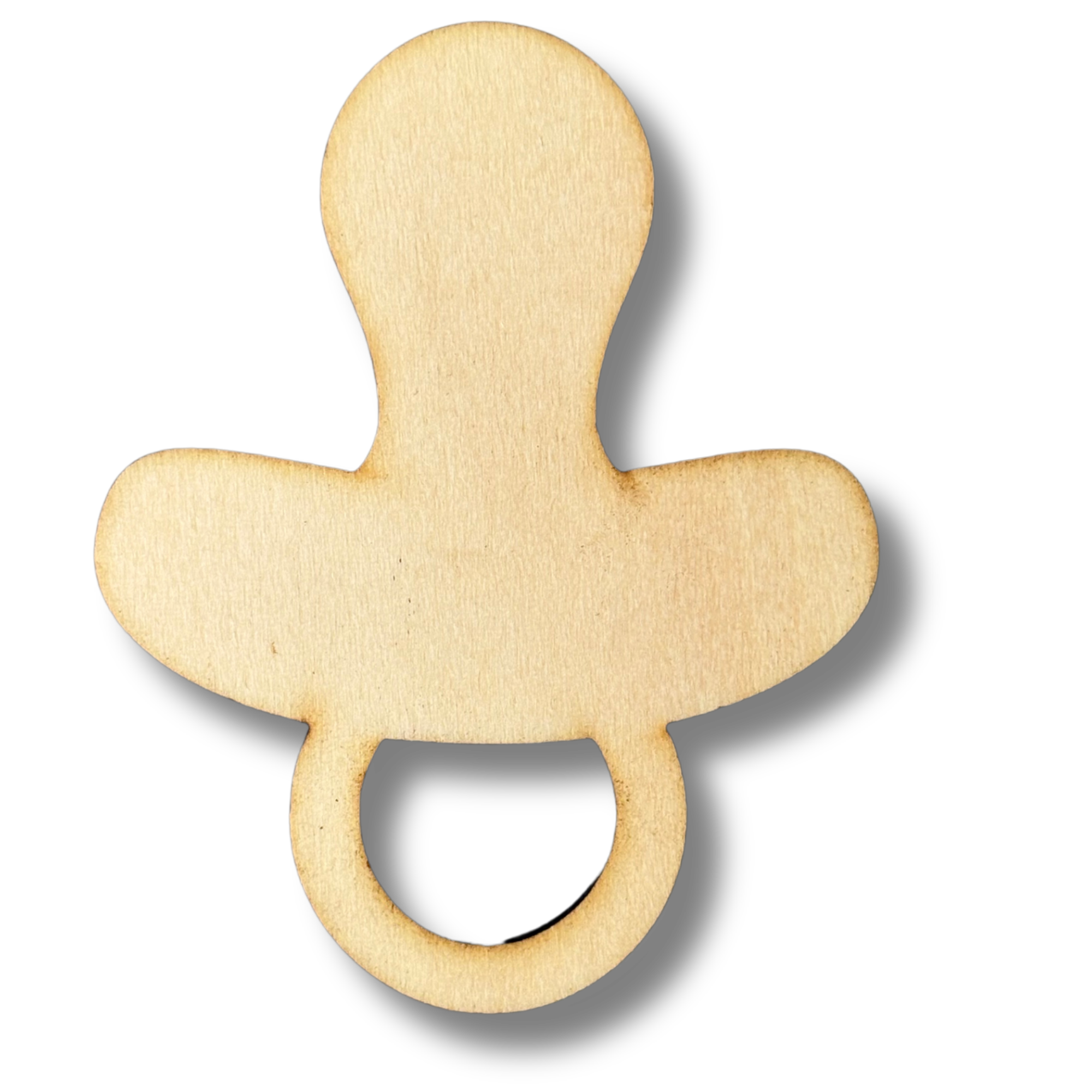 Unfinished Pacifier Wood Cutout
