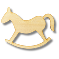 Unfinished Rocking Horse Wood Cutout