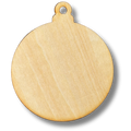 Unfinished Round Christmas Ornament Wood Cutout