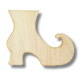 Unfinished Short Witch Boot Wood Cutout