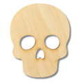 Unfinished Skull #2 Wood Cutout