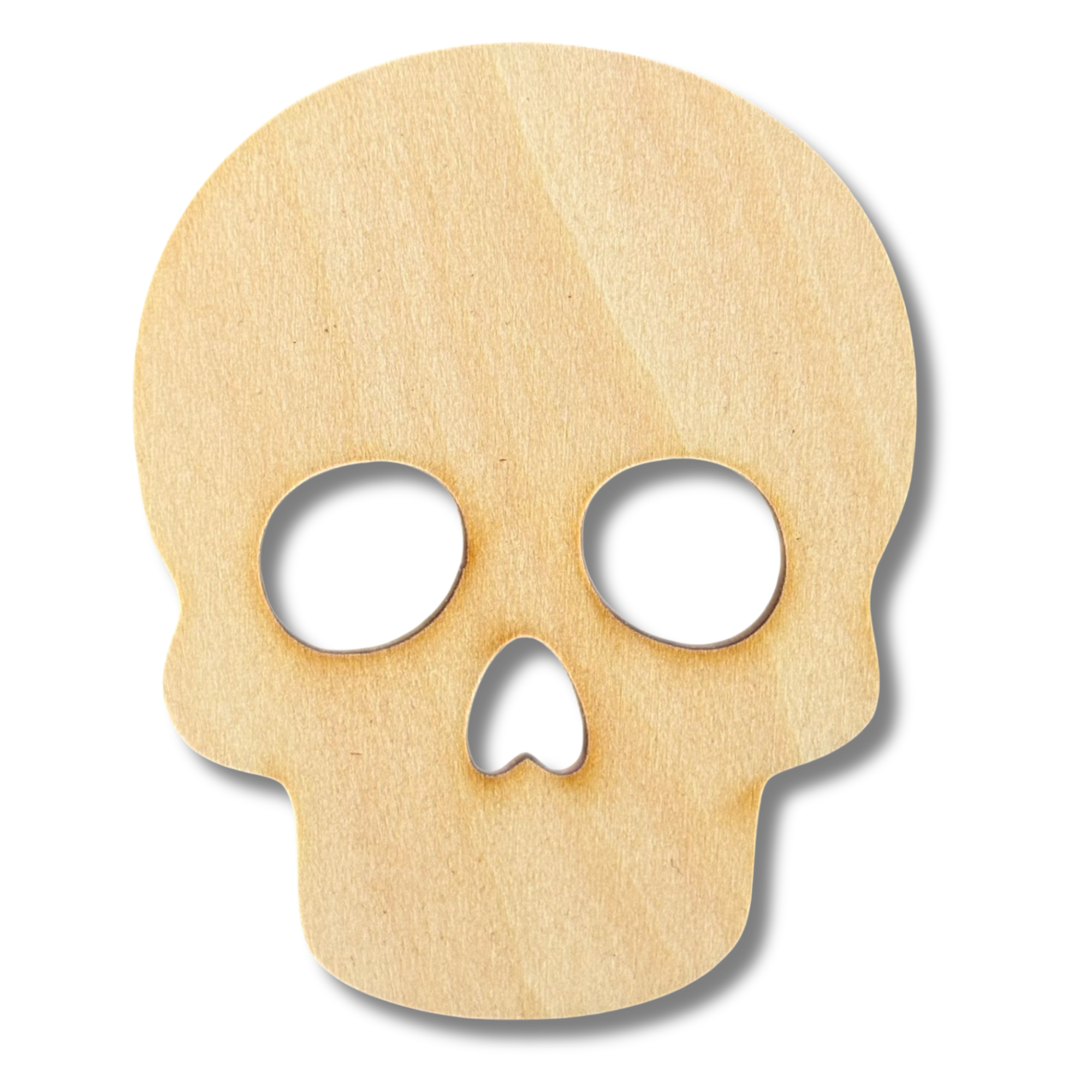 Unfinished Skull #2 Wood Cutout