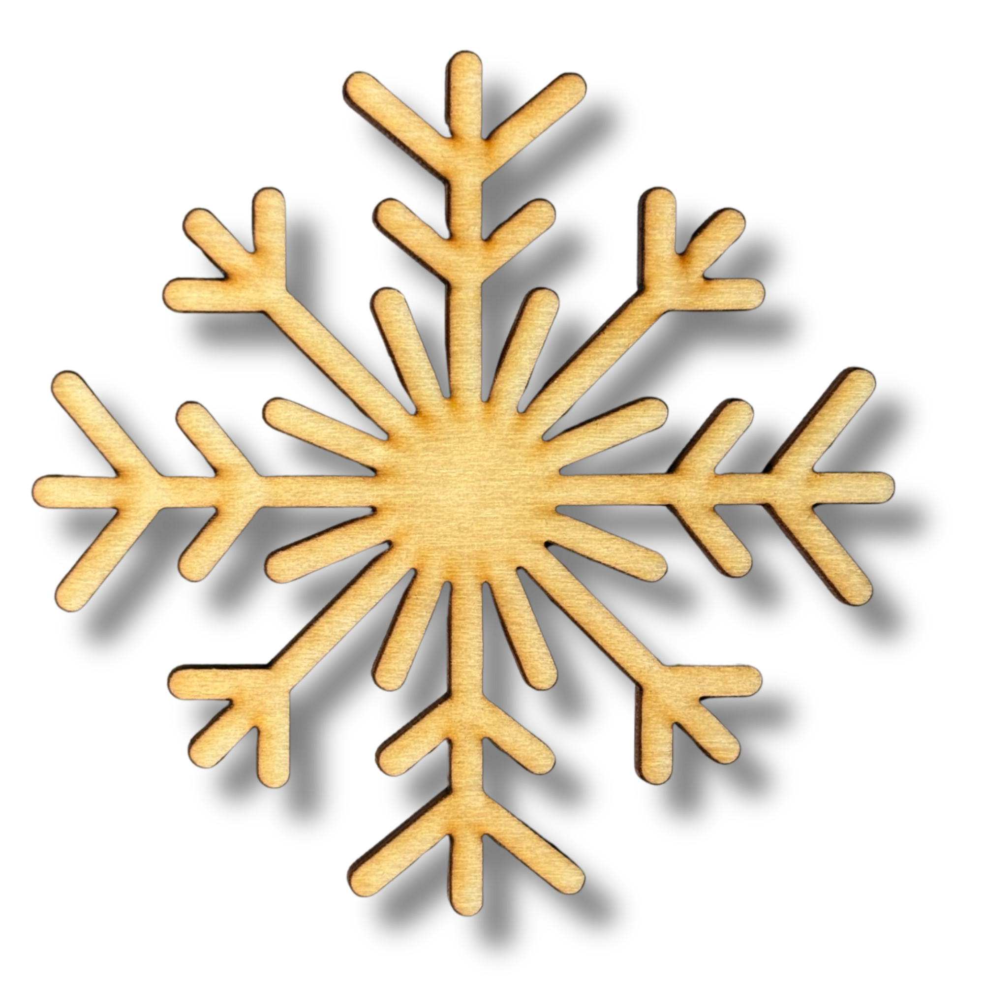 Unfinished Snowflake #2 Wood Cutout