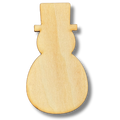 Unfinished Snowman Wood Cutout