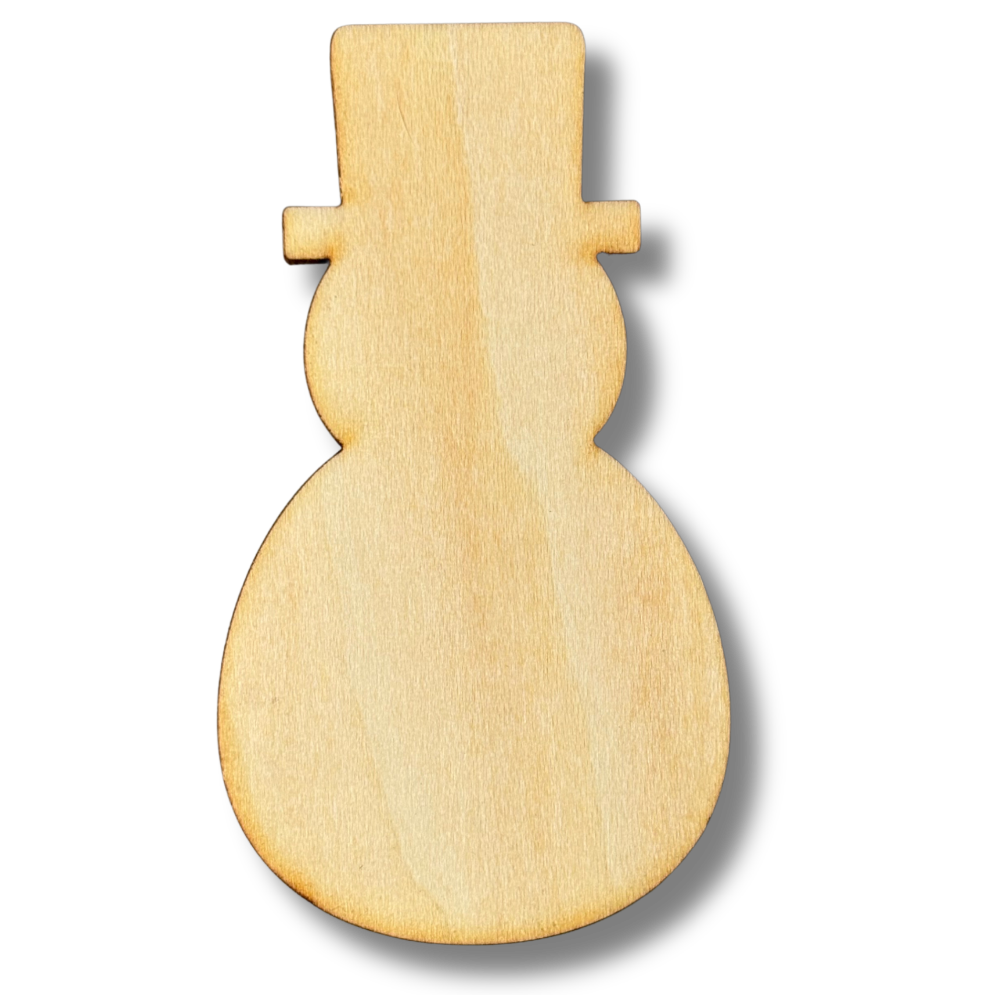 Unfinished Snowman Wood Cutout