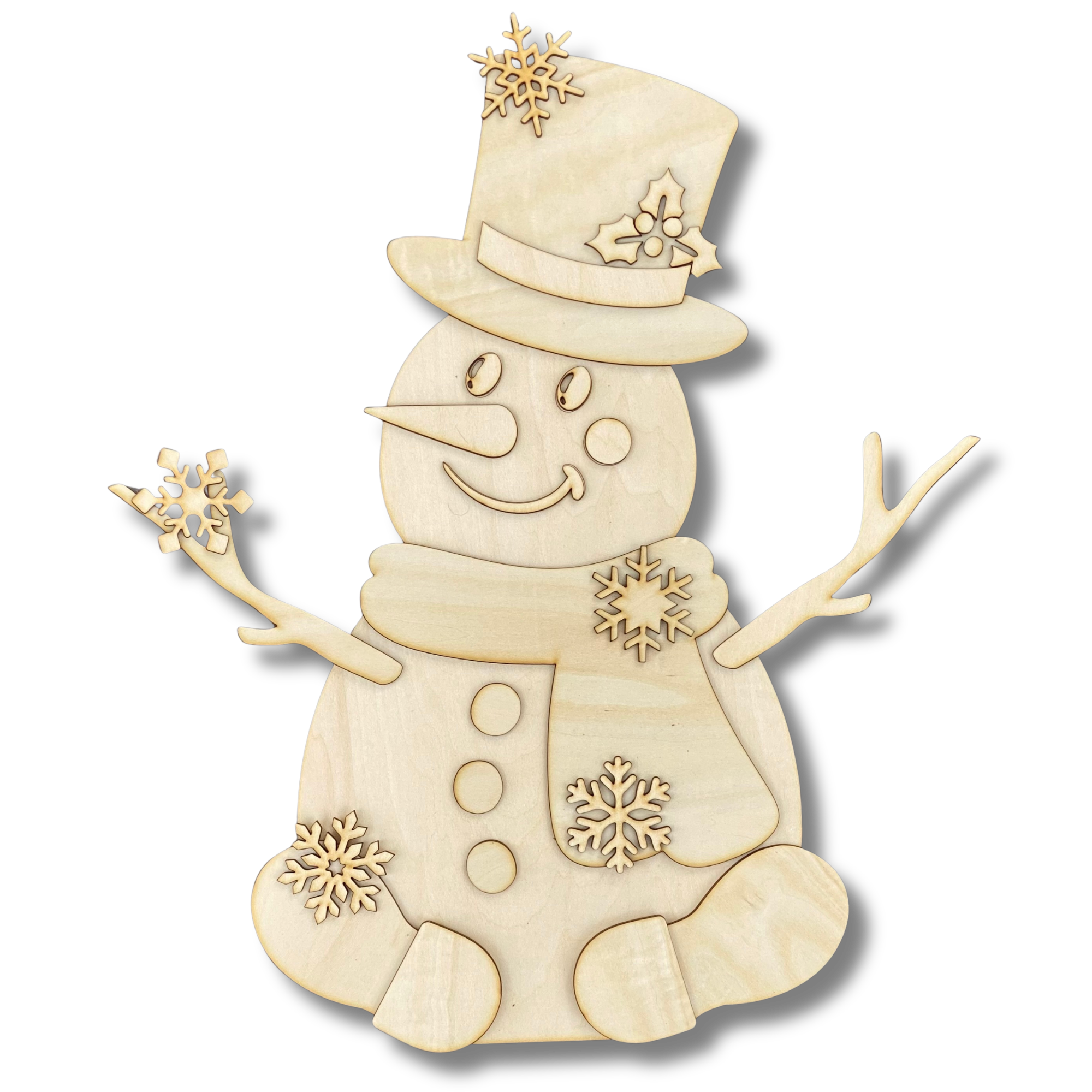 Snowman Shelf Sitter Wood Kit