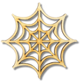 Unfinished Spider Web Wood Cutout