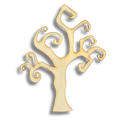 Unfinished Spooky Tree Wood Cutout