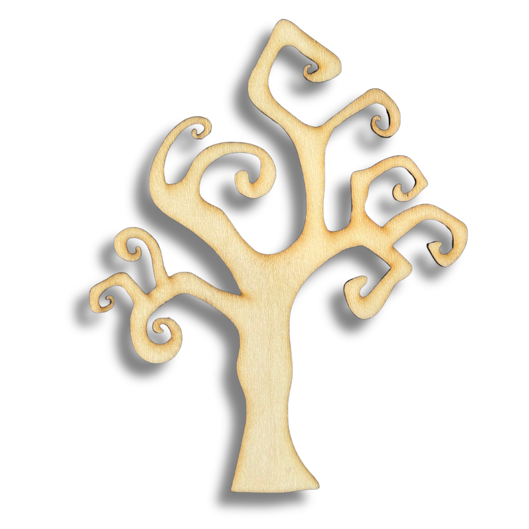Unfinished Spooky Tree Wood Cutout