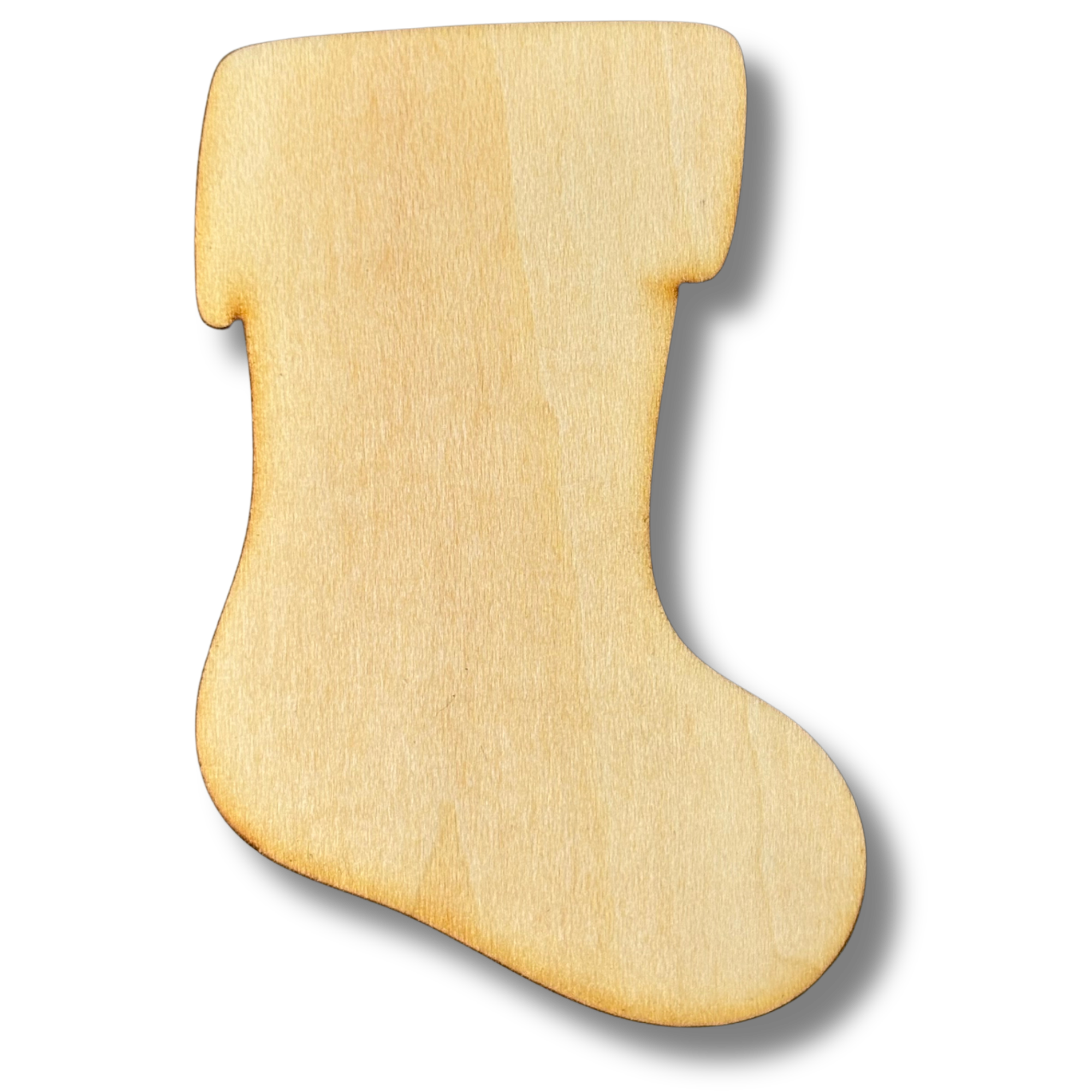 Unfinished Christmas Stocking Wood Cutout