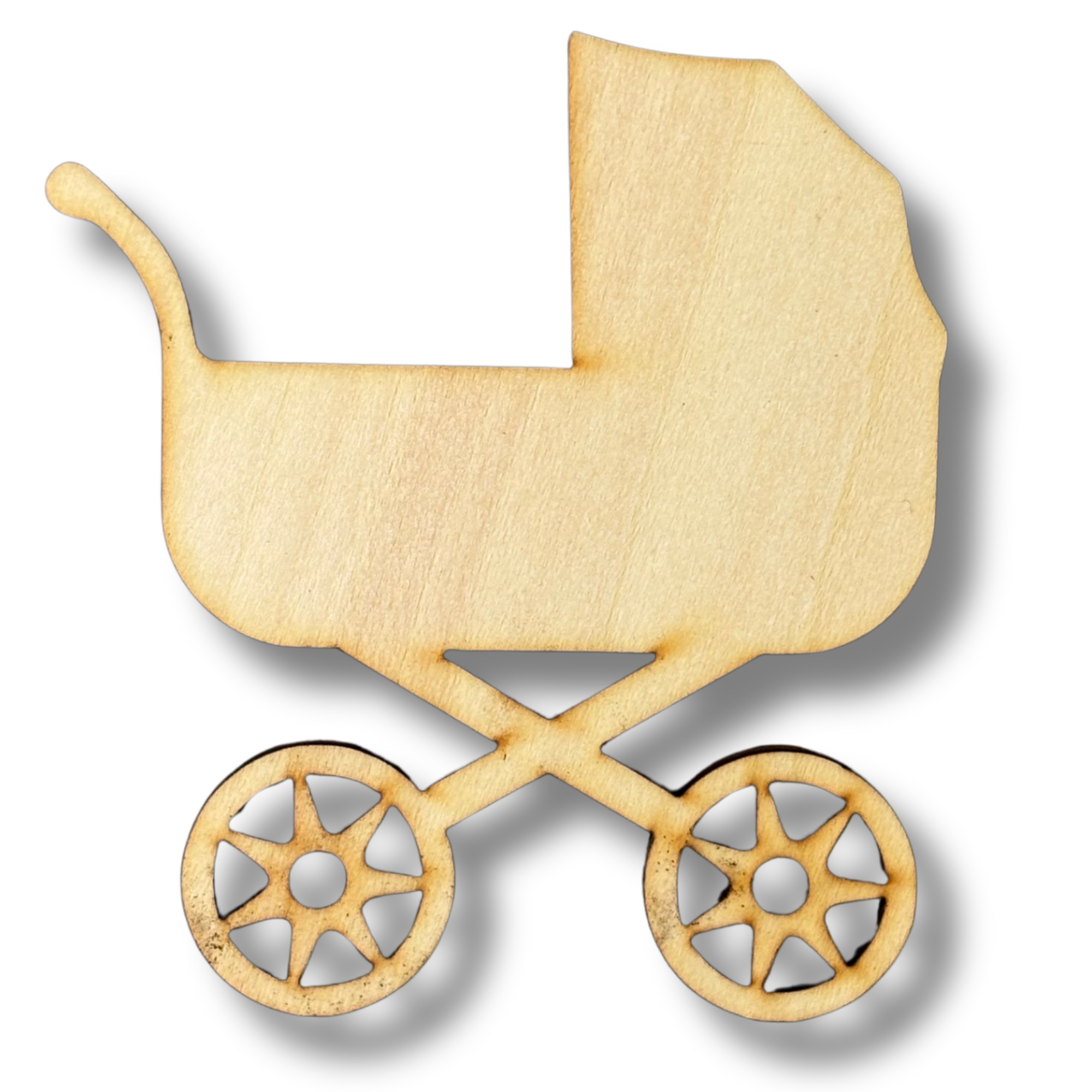 Unfinished Stroller Wood Cutout