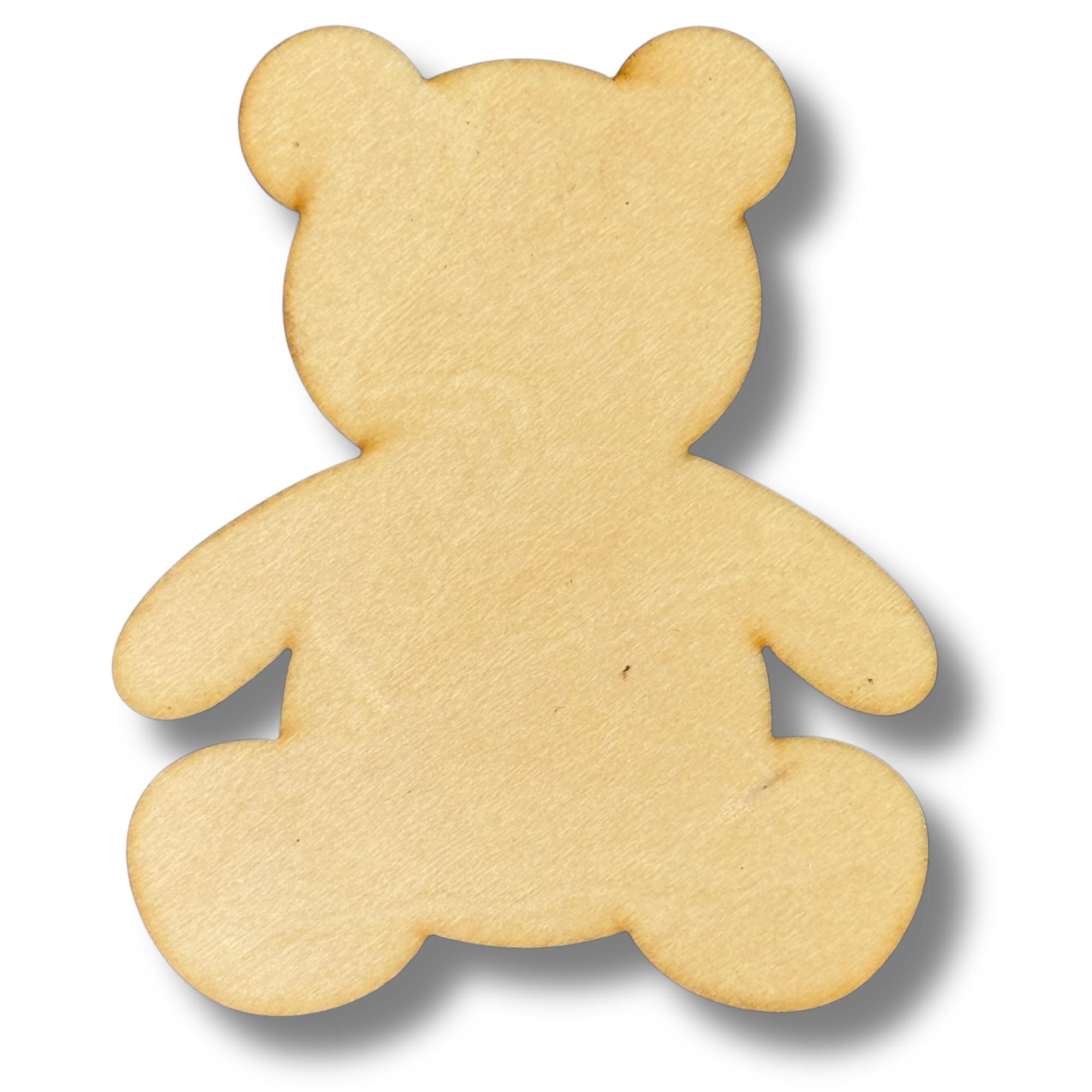 Unfinished Teddy Bear Wood Cutout